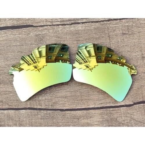 Vonxyz 24K Mirror Polycarbonate Replacement Lenses for-Oakley Flak 2.0 XL Vented Frame