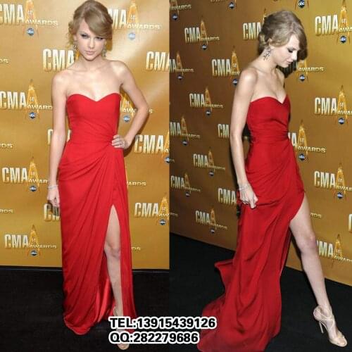 Summer style new fashion 2018 hot&sexy robe de soiree red chiffon floor length sweetheart prom party gown bridesmaid dresses