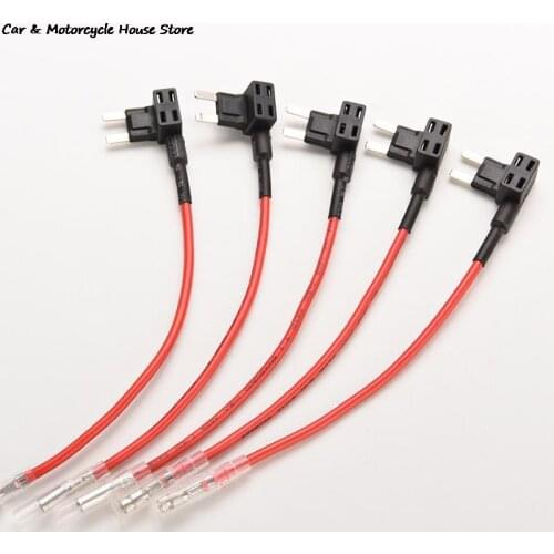 1Pc New MINI ATM Fuse Tap Adapter Dual Circuit Wire Holder Electronic Device For Car Truck Boat Auto