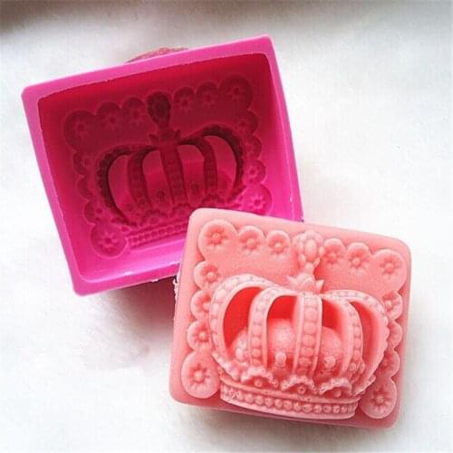 1PC Silicone Crown Silicone Cake Mold 3D Birthday Cake Decorating Tools Bread Fondant Mold Baking Pastry Tool OK 0284
