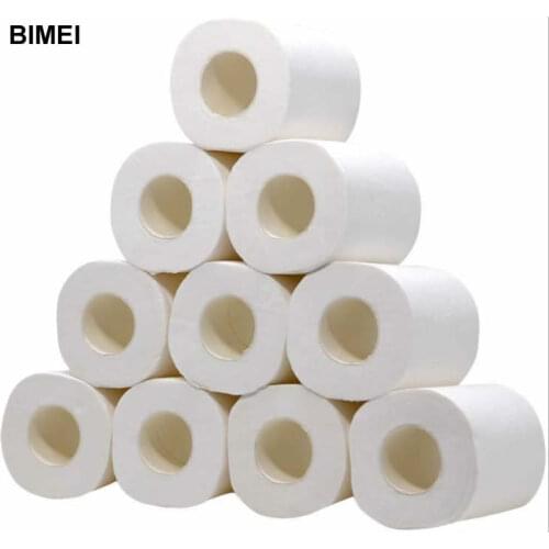 10 pieces three layers toilet paper home bath toilet roll soft toilet paper toilet paper skin friendly paper to