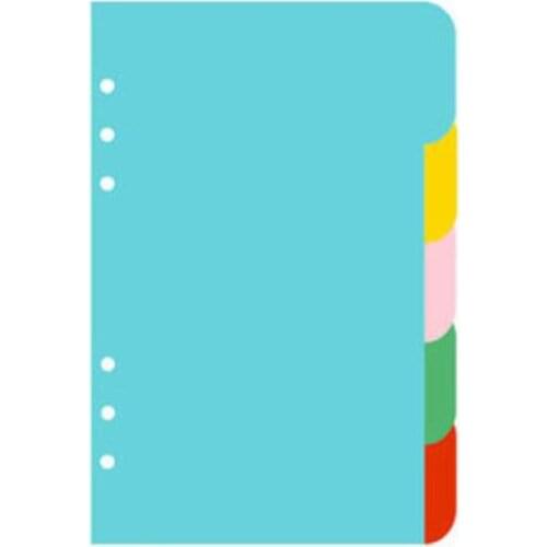 2units/pack) Five Sheets Colored Combination Dividers For Loose-Leaf Notebook RP003