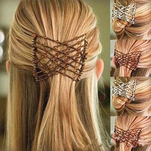 2021 New Women Hair Styling Tools Flexible Butterfly Hair Clip Elastic Hair Comb Comb Professional Hair Brush Hair Decoration