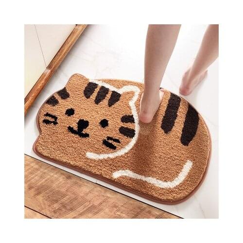 45x65cm cartoon cat doormat hallway carpet water absorbent bath mat non-slip mat rug bedroom mat pad cat mat