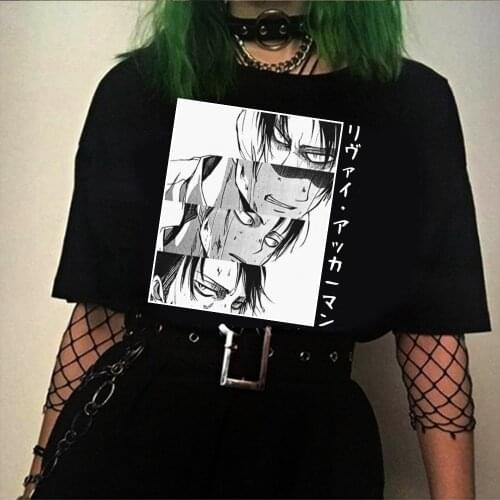 Anime Attack on Titan T Shirts Men Manga Short Sleeve Casual Tops Tee Male Comic Clothes Streetwear T Shirts