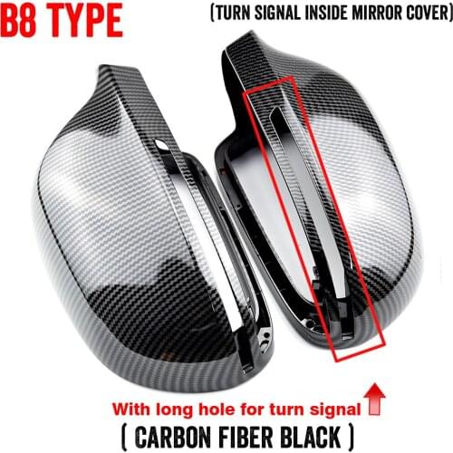 Side Wing Rearview Mirror Cover Cap Casing 8T0 857 527 Fit for AUDI A3 A4 B8 A5 A6 A8 S8 Q3 Without Side Assist 8F0857528B