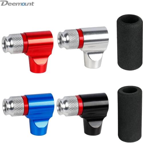Deemount Bicycle CO2 Cartridge Inflator Head Fits Schrader N Presta Cycling Air Inflation Mini Hand Pump Nozzle