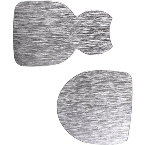 For Land Rover Defender 110 2020 Aluminum Alloy Silver Car Water Cup Holder Anti-Scratch Sequin Sticker