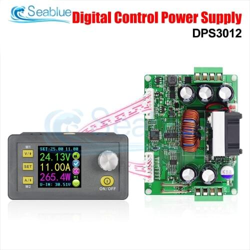 DPS3012 32V 12A Constant Voltage Current Step-down Programmable Power Supply Module Buck Voltage Converter LCD Voltmeter