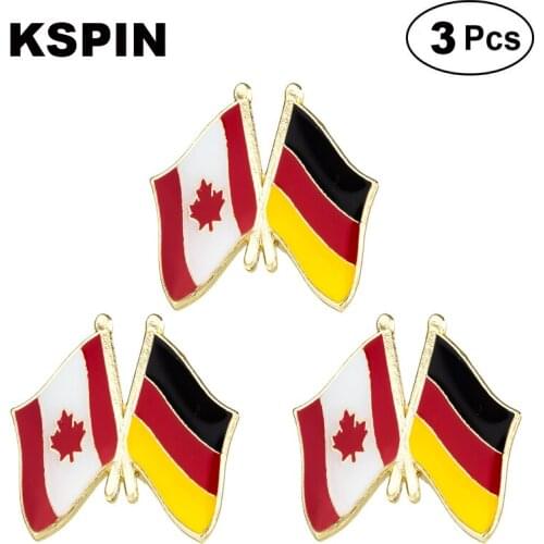 Canada & Germany Frendship Lapel Pin Brooches Pins Flag badge Brooch Badges