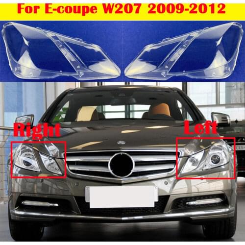 E200 E260 Coupe C207 Car Headlight Cover For Mercedes-Benz E-class Coupe W207 2009-2012 Headlamp Lampshade glass Lens Shell