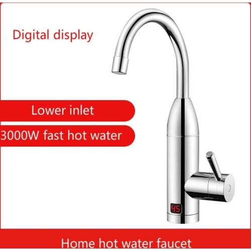 3000W Electric hot water faucet instant heating kitchen water rapid heating water heater home shower bath small kitchen treasure