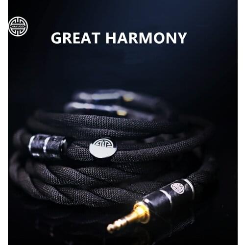 FENGRU HAKUGEI GREAT HARMONY Cotton net shield 7N Litz 4Shares 480 Cores 24awg 2Pin 0.78 MMCX Earphone Upgrade Cable for KXXS S8