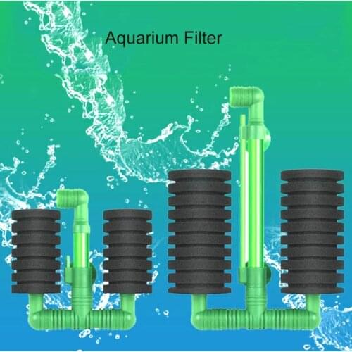 Aquarium Fish Tank Filter Air Pump Skimmer Biochemical Sponge Filter New Green Bio Sponge filtro aquario High Quality