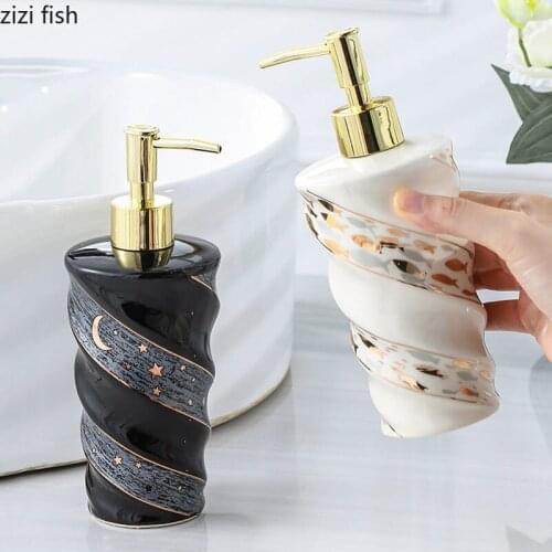 Gilded Starry Sky Soap Dispenser Bottle Glass Empty Bottle Shampoo Bath Supplies Lotion Bottle Bathroom Accessories Wash Tools