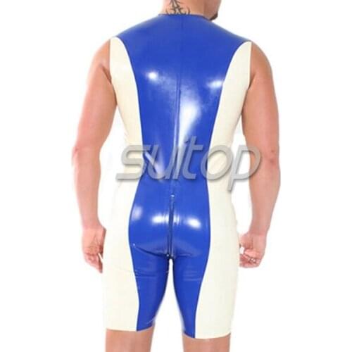 Latex tracking suit body catsuits rubber jumpsuit SUITOP