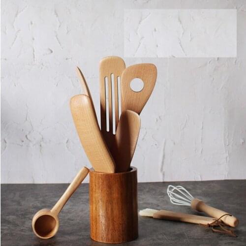 Measure spoon long handle spatula sauce spatula salad stir spatula wood spatula beater oil brush kitchen utensils