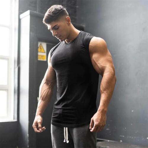 Muscleguys 2021 Brand mens sleeveless vest Summer men Tank Tops Clothing Bodybuilding Undershirt Casual Fitness tank tops tees
