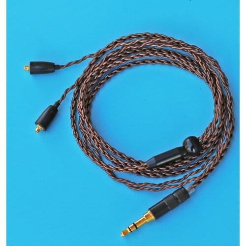 DIY Silver Plated Earphones Cable 3.5mm Upgraded MMCX Detachable Cale for Shure MMCX Earbuds