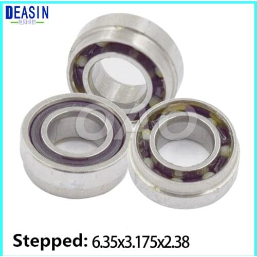 KAVO compatible handpiece bearing dental bearings ceramic balls with dust cover and stepped/ bearing 3.175*6.35*2.381
