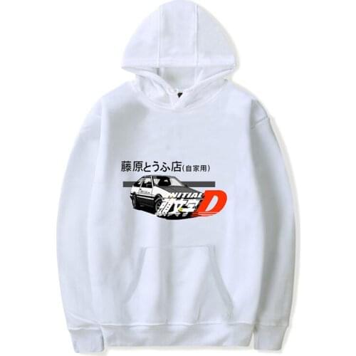 Initial D Hoodies Toyota AE86 Print Hoodies Men Women Fashion Hoodie Streetwear Hip Hop Sweatshirt JDM Automobile Culture coat