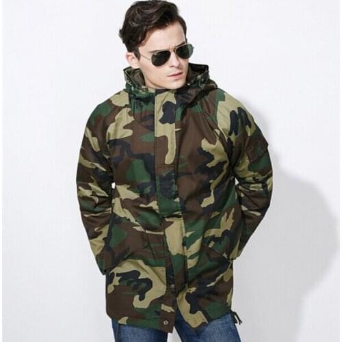 Outdoor G8 Jungle Camouflage training outdoor winter coat male camouflage overcoat cotton coat thick city male cold cold cotton