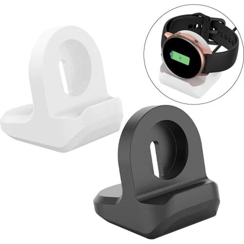 Universal Silicone Charger Bracket Anti Slip Base Light Weight Compact Structure for Samsung Galaxy Watch Active 2 40mm 44mm