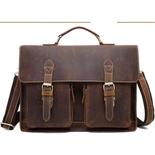 Vintage leather handbag aslant package free shipping