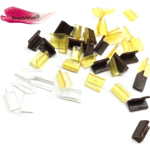 1000pcs Fusion Keratin Nail U Tip Glue Rebonds / Re-bonds For Hair Extensions Tranparent White Color