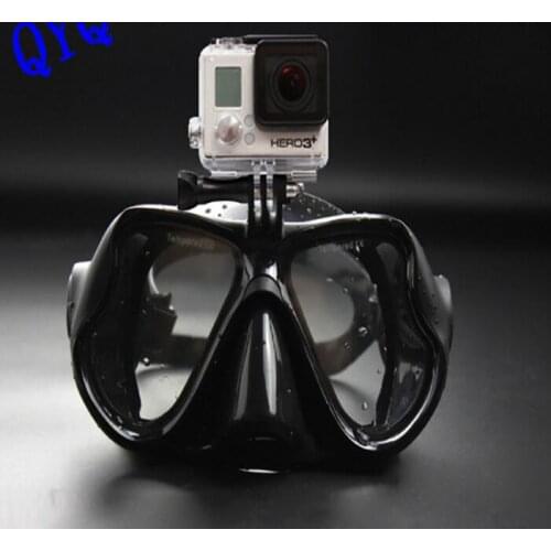 50pcs/lot2017 Hot Professional Underwater Camera Diving Mask Scuba Snorkel Swimming Goggles for GoPro Xiaomi SJCAM Sports Camera