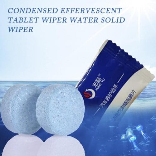 10pcs/set Auto Glass Conventional Cleaner Condensed Effervescent Tablet Wiper Water Solid Wiper Concentrated Super Car Styling