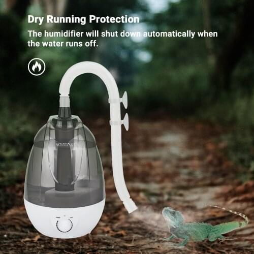 Reptile Humidifier Mister Large Water Tank Fog Machine Pet Box Humidifying INKBIRDPLUS for Snakes Turtles Frogs Lizard Mushrooms