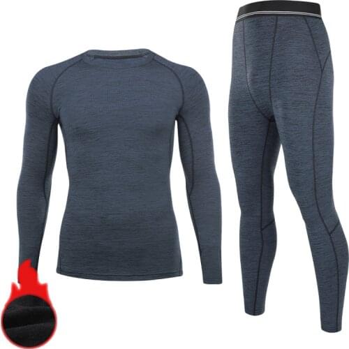 Cycing Base Layer Winter Thermal Underwear Sets Men Quick Dry Anti-Microbial Stretch Thermo Warm Long Johns Fitness