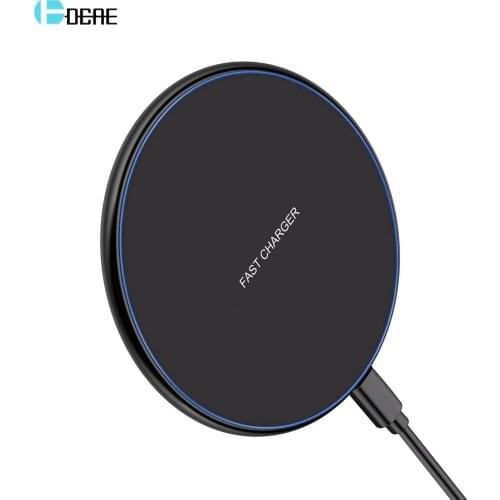 DCAE 10W Qi Wireless Charger For iPhone X XR XS 11 8 Fast Wireless Charging USB Quick Charge Pad for Samsung Note 9 10 S8 S9 S10