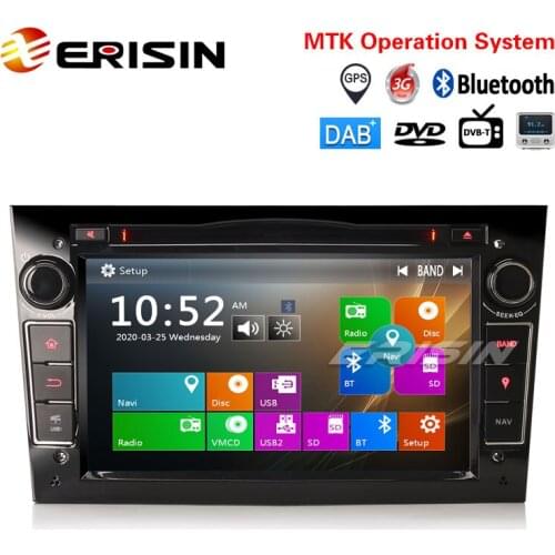 Erisin ES7260PB 7" All-in-One Car Multimedia Player with GPS 3G Radio BT VMCD DAB-IN DVR-IN DTV for Opel