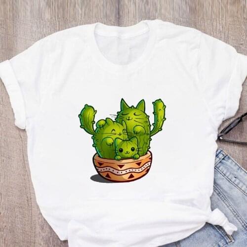 Women Tshirt Casual Funny Cartoon Print Short Sleeve Summer Lady Tops T-Shirt Shirt Womens Clothing Tees Female T Shirt