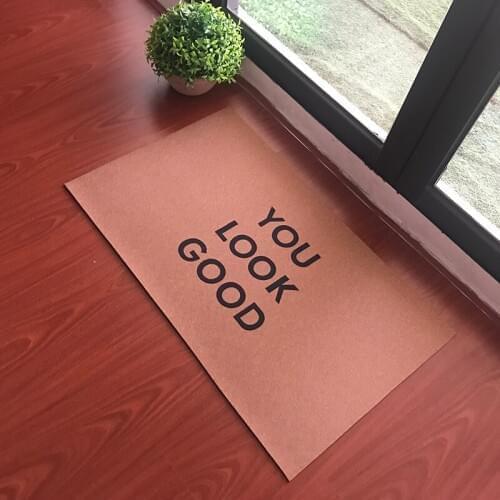 Customize Welcome Mat for Hallway Funny Printed You Look Good Rubber Mats for Front Door Carpet for Entrance Door