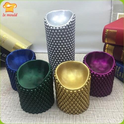 LXYY Creative large pearl candle mold home decor candle Continental romantic wedding bar wax silicone mold