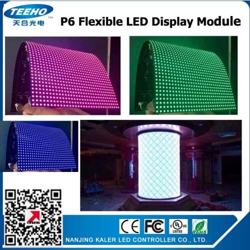Kaler SMD3535 p6 led module indoor flexible LED Display module soft display led panel creative LED display screen video wall