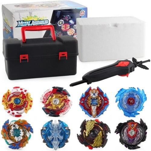 Toupie Beyblades Burst Set Metal Fusion Spinner Toys Kit with Tool Box 8 Types Gyro