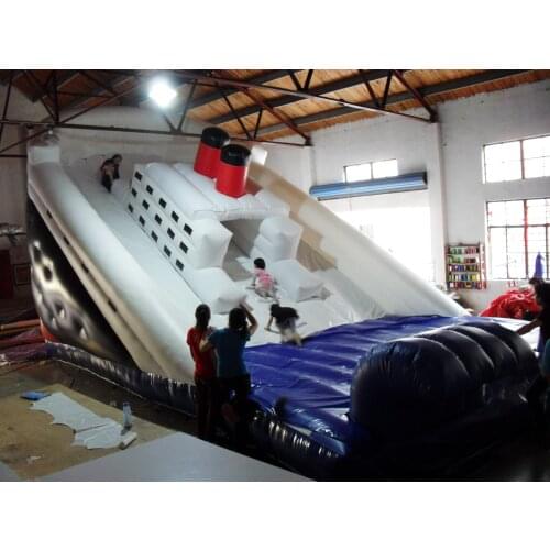 Inflatable Titanic climbing wall children sports in amusement park 1 PC air blower for free
