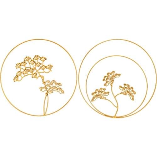 Wind Leaf-Shaped Wall Hanging Creative Iron Art Decoration Living Room Sofa Background Wall Decoration Accessories