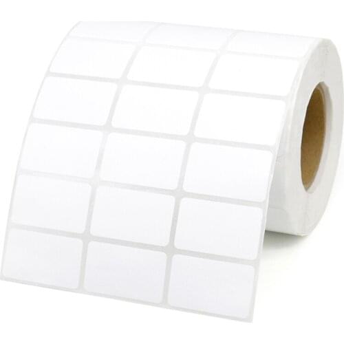 Blank Price Tag Coated Paper Roll Sticker Can Be Written