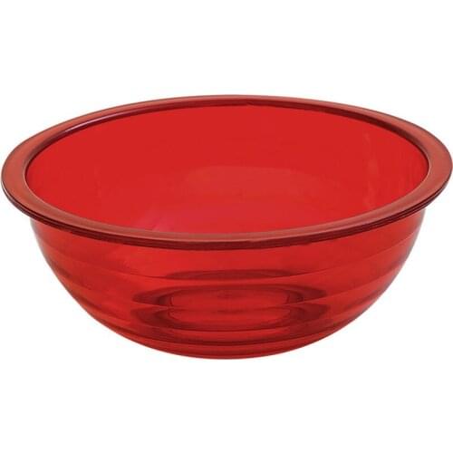 Red Salad Plate