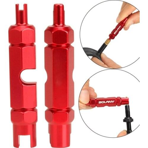 Bicycle Tire Nozzle Wrench Multifunctional Valve Core Tool Double-head Portable Removal Disassembly Spanner Bike Repair