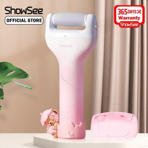 Showsee Electric Pedicure Foot Hard Dry Dead Cuticle Skin Remover Pedicure Care Tools Removal Foot Grinding File Electric Tool