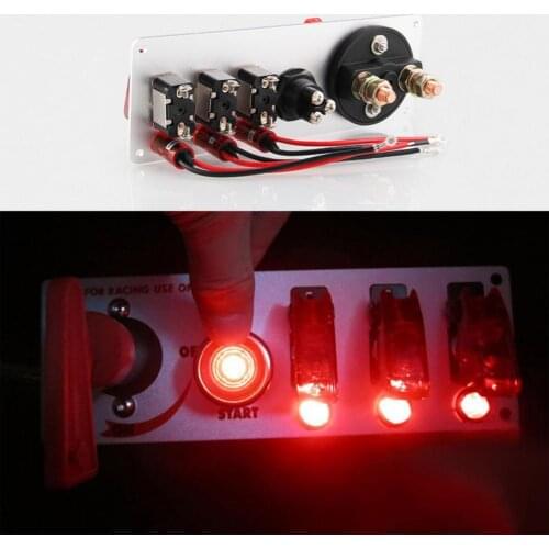 1 Set Car Ignition Switch Effective Reliable Lightweight Engine Start Push Button Racing Car Ignition Switch Panel for Sport Car