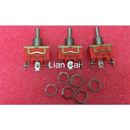 10pcs E-TEN 1122 Toggle switch 3 feet 3-speed rocker switch rocker switch