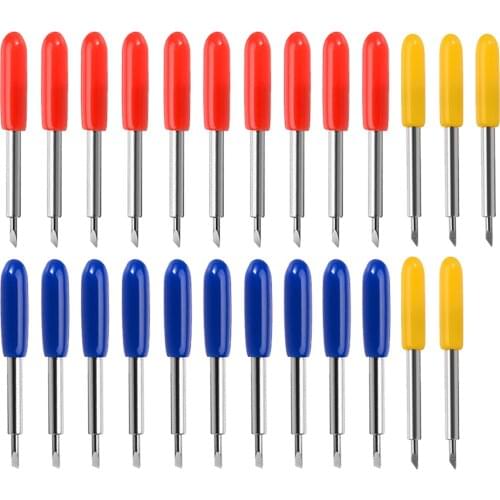25pcs 30 45 60 Degree Roland Cutting Plotter Vinyl Cutter Blade For Cricut Explore Air 2/Maker/ Expression Cutting Machines