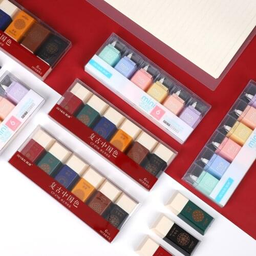 6 pcs/set Mini Retro Chinese Style Color Correction Tape Creative Large Capacity students kawaii Tape School Office stationery